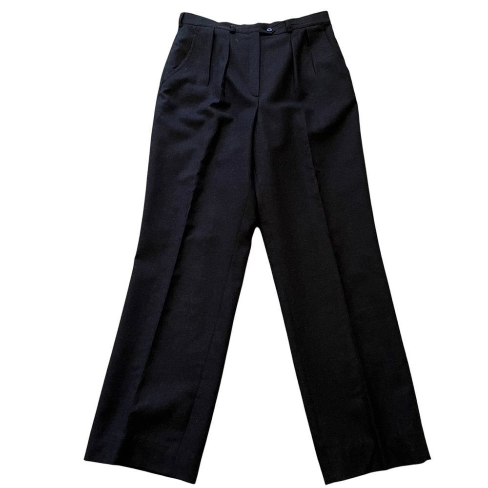 Georgio Sant' Angelo Vintage Grey Pleated Wool Trouser Pant 12